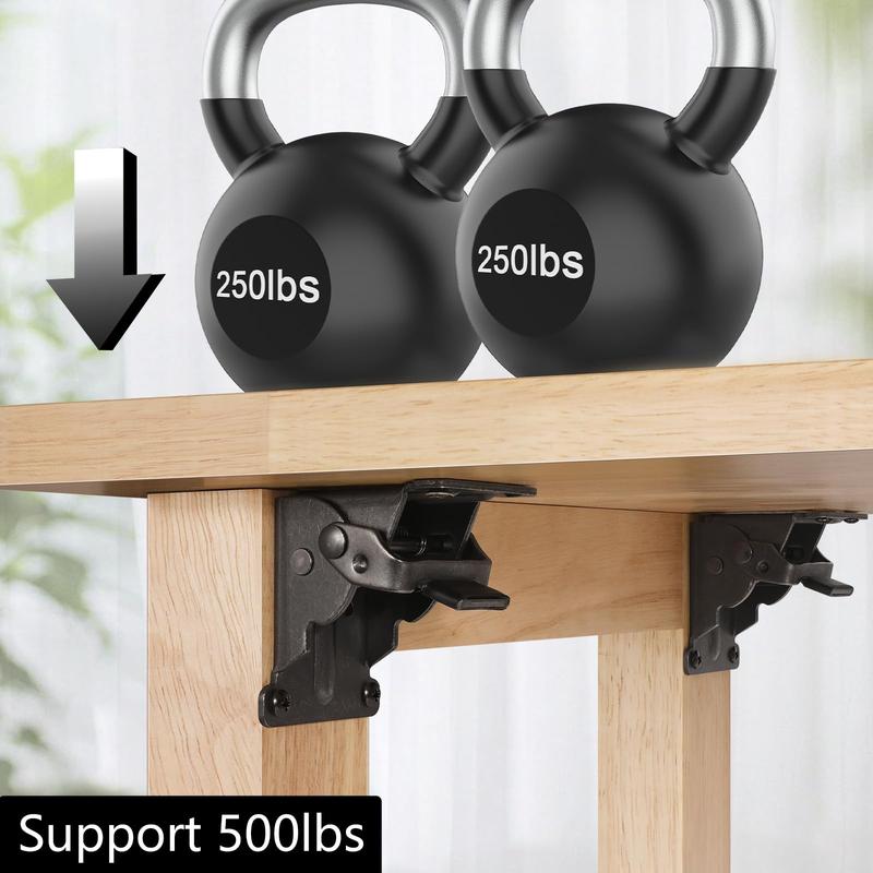 Woyuosn Heavy Duty Folding Brackets with 90° Self-Locking