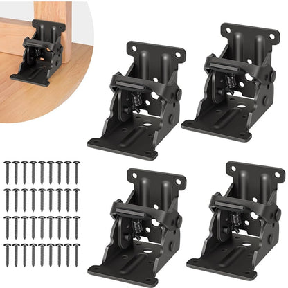 Woyuosn Heavy Duty Folding Brackets with 90° Self-Locking